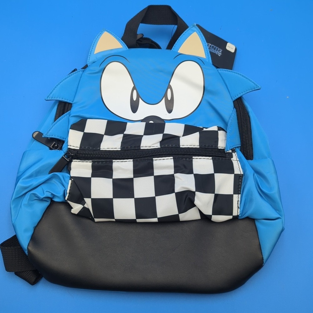 Sonic the Hedgehog Sonic Decorative 3D Mini-Backpack School Small Bag Straps